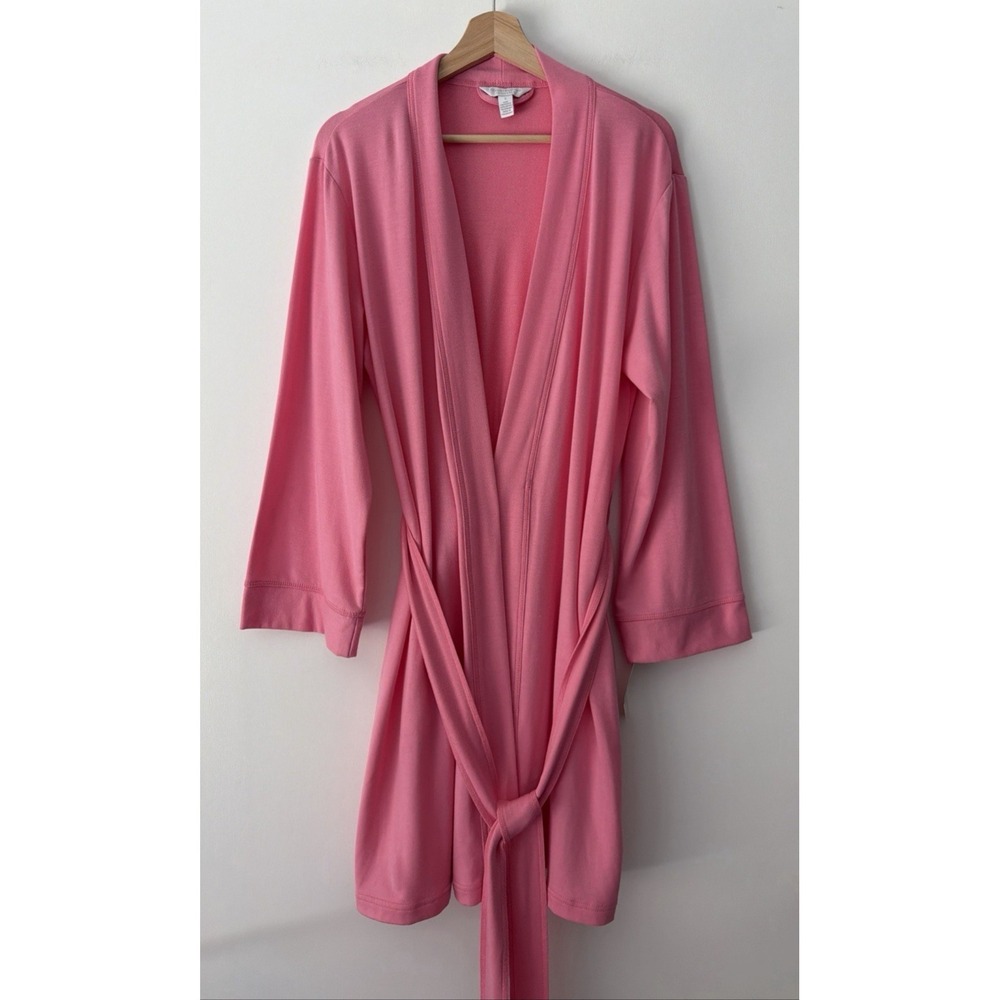 Charter Club Intimates Robe Women's Size S Pink Tie Pockets Soft NWT Resort Luxe